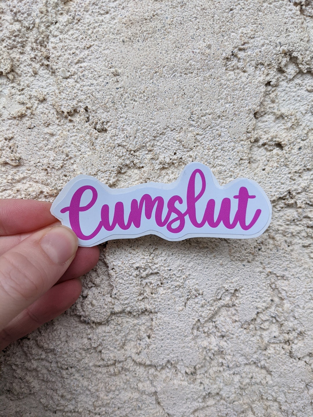 Cumslut BDSM Kinky Cum Slut Sticker / DDLG Daddy Dom Hotwife