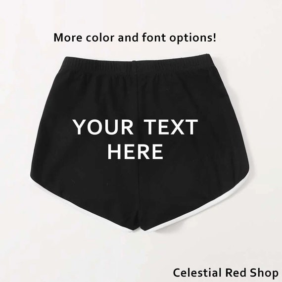 Custom Text BDSM Booty Shorts 