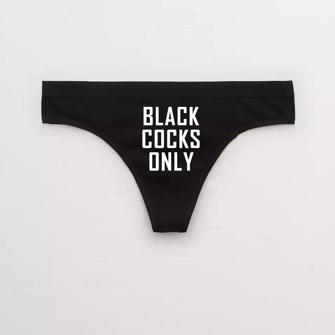 Black Cocks Only Thong  BBC Slut Panties  Queen of Spades Lingerie  QOS  Cuckold Cuck Husband  Big Black Cocks  Huge Black Dicks Panty - Etsy  Israel