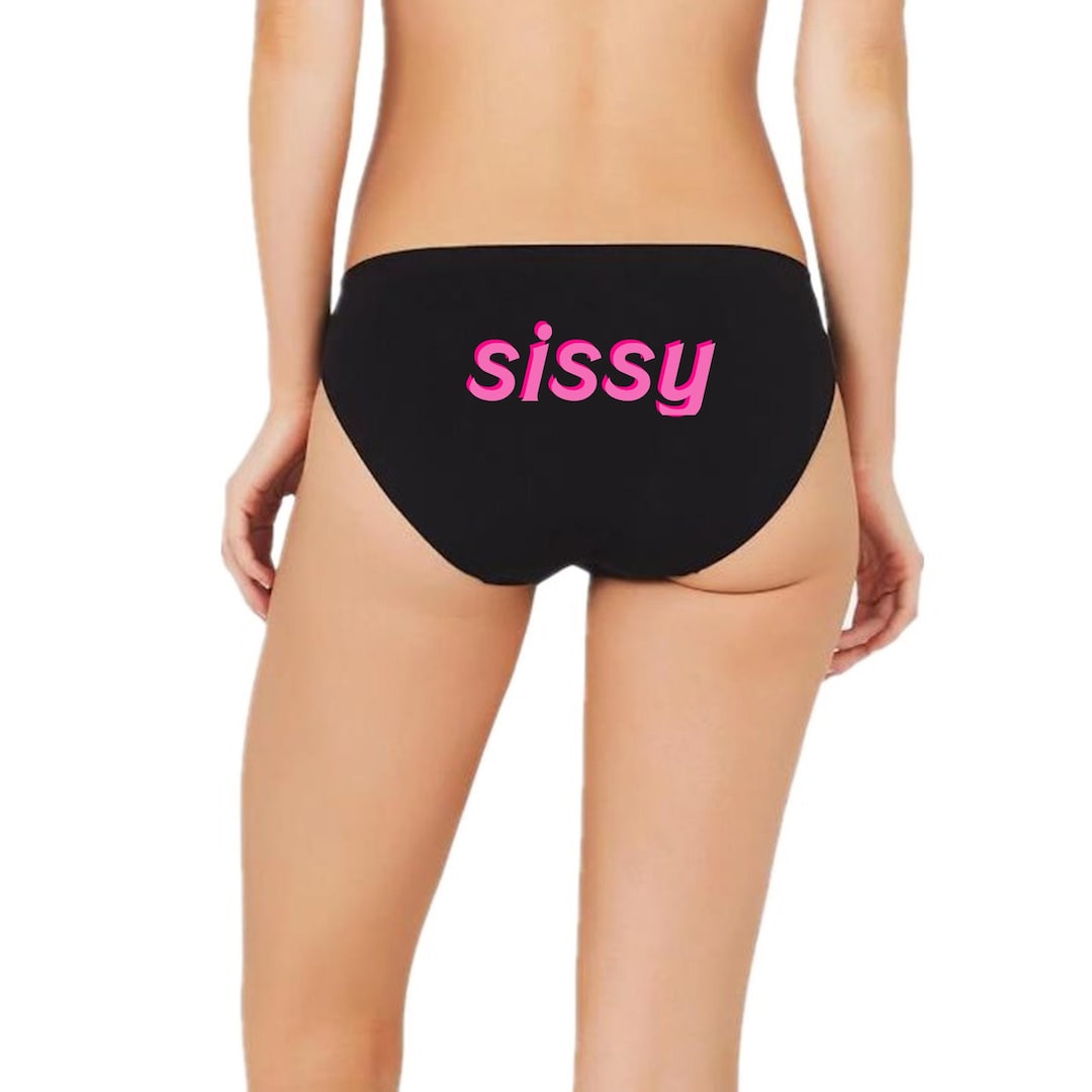 Sissy Panties / Cuckold Cuck Husband Hotwife Bikini Panty / photo photo picture