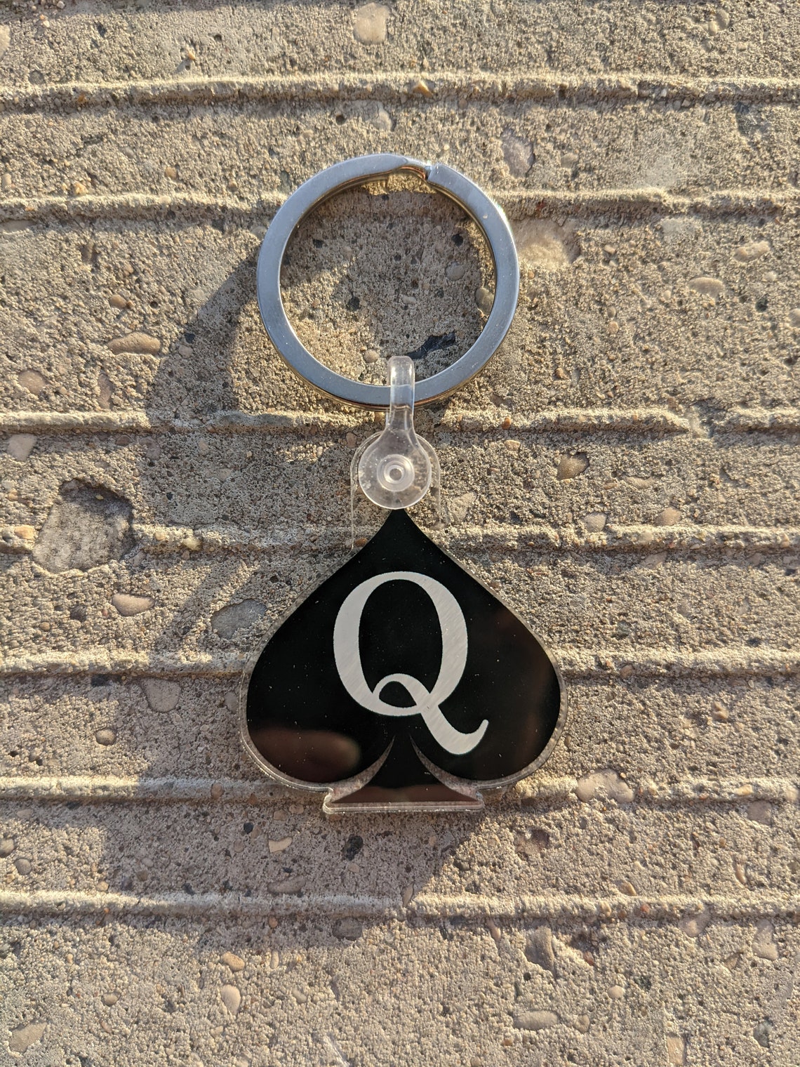 Queen of Spades Keychain / QOS Keyring Hotwife Cuckold Kink / Etsy