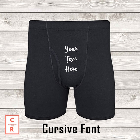 Calecon personnalise avec texte Cadeau sexy pour mari Cadeau baillon EVJF EVJF Grosse bite grosse bite Echangistes cocu BBC Kink Etsy France