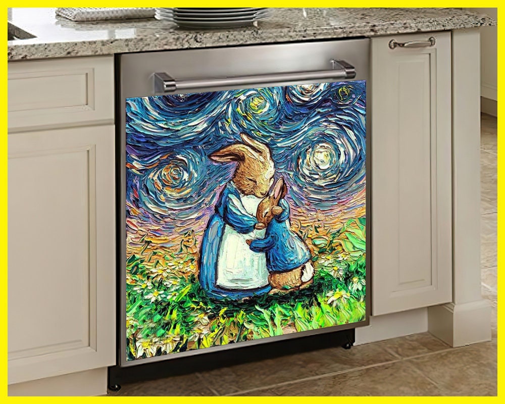 Dishwasher Cover Bunny Dishwasher Cover Wrap Etsy