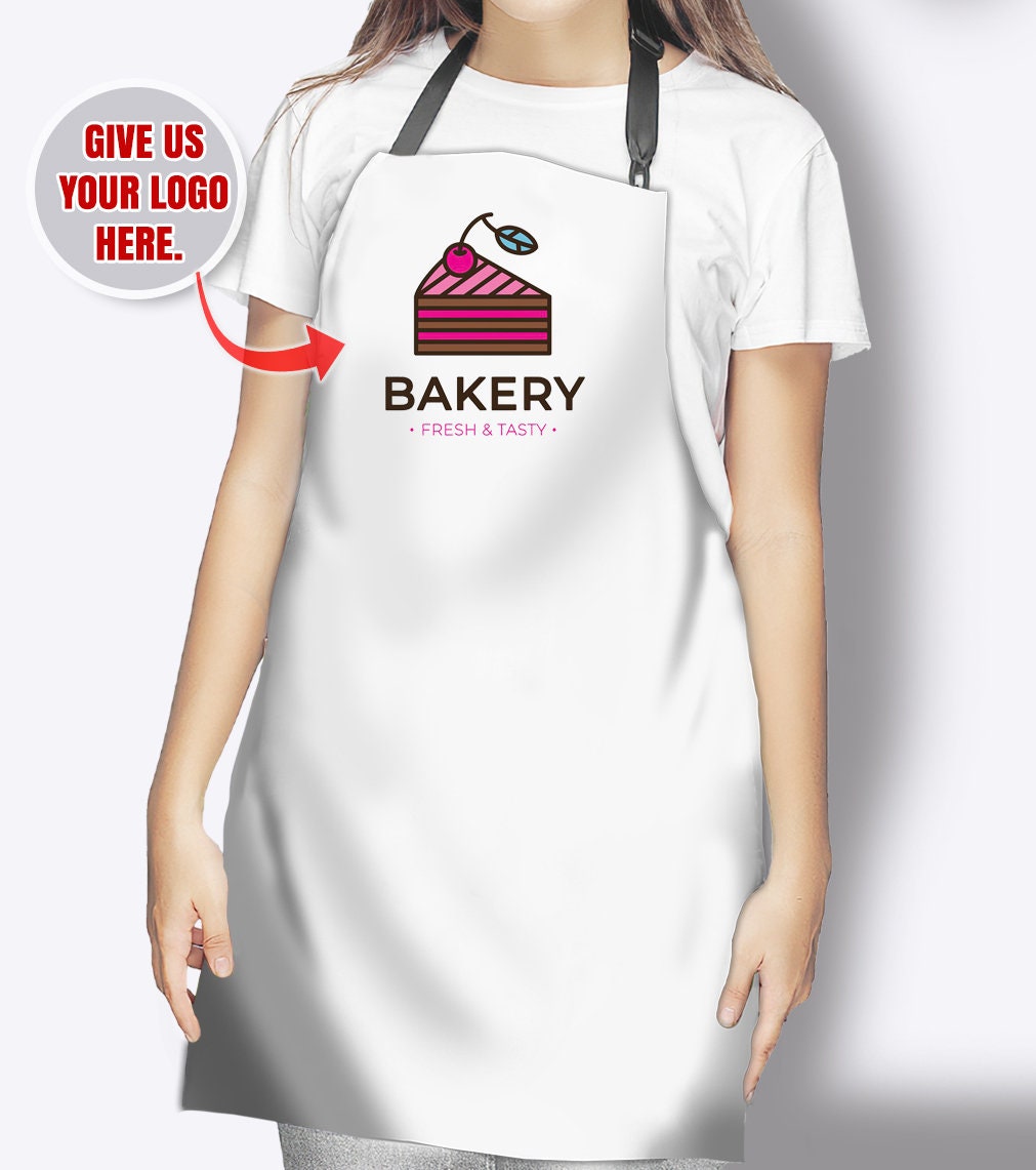 Bakery Apron Añadir cualquier texto o logotipo Apron de Etsy
