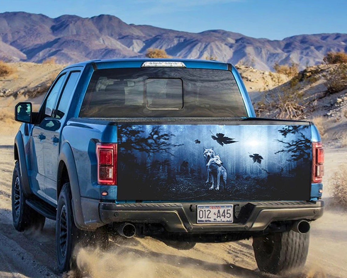 Wolf Truck Tailgate Decal Sticker Wrap Galaxy Decor Best Etsy