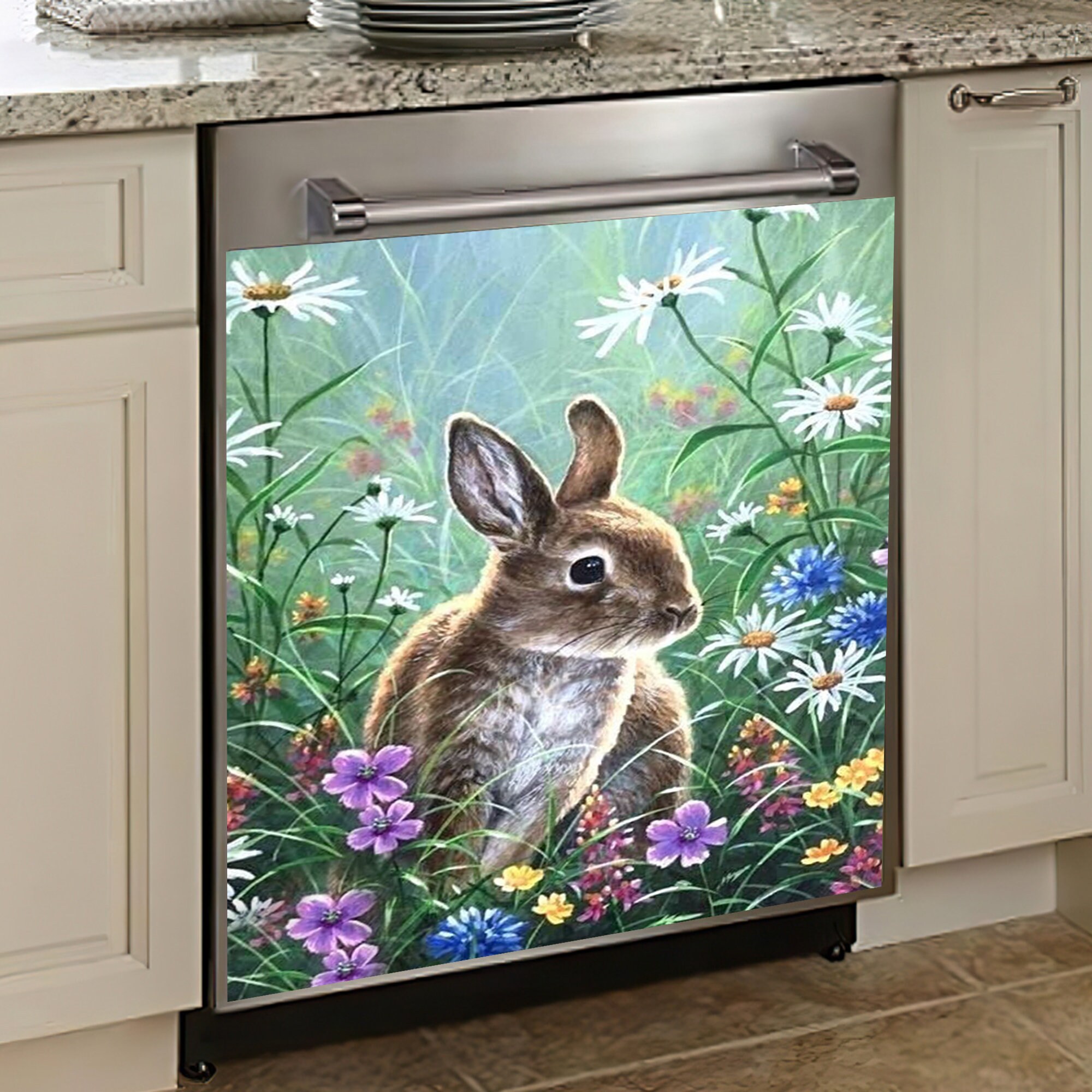 Dishwasher Cover Rabbit Dishwasher Cover Wrap Animal Etsy