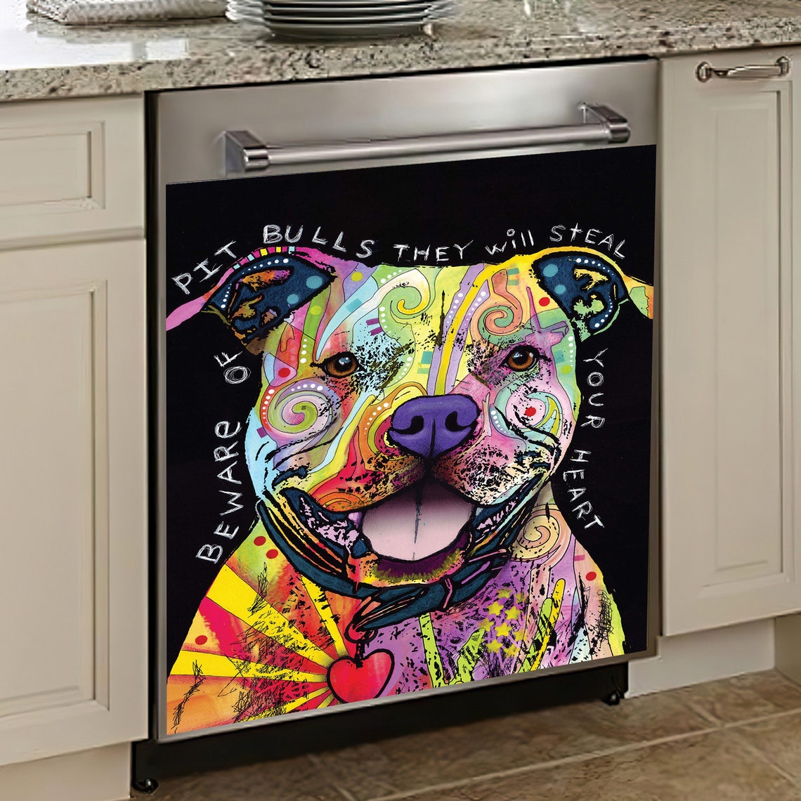 Dishwasher Cover Dog Dishwasher Cover Wrap Hippie Etsy