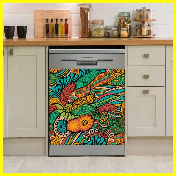 Vintage Dishwasher Cover Wrap Rm Wraps Personalised Sticker Etsy