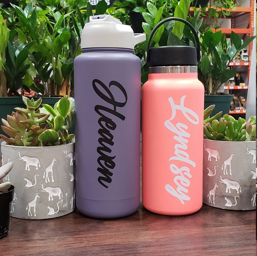 Personalized Vinyl Name Decal - Custom Name Tumbler Wedding Sticker - Etsy