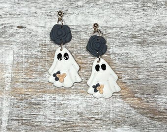Floral Ghost Earrings