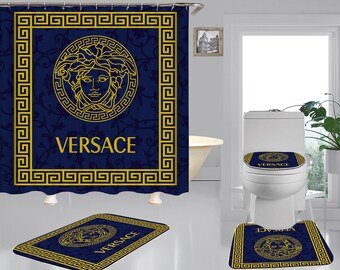 Versace Bathroom Decor Etsy