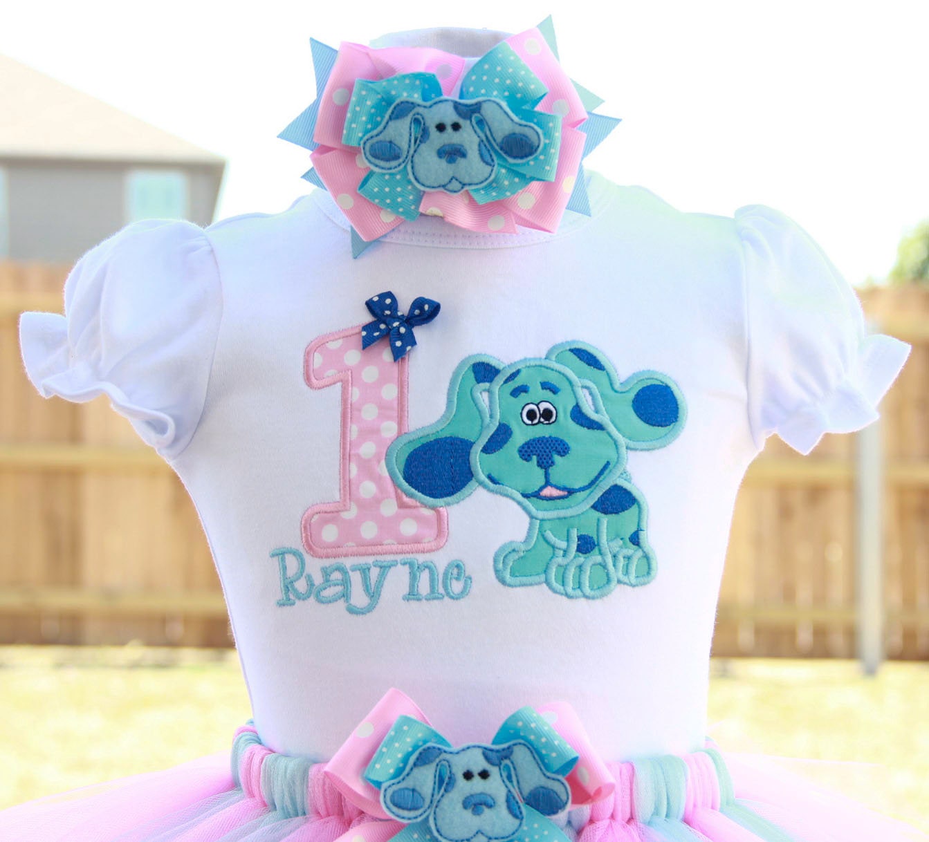 FNAF Five Nights at Freddy's Birthday Custom Name Blue Sequins Kids Hi –  Sweet Tutus