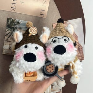 Süßer Plüschhund Taschenanhänger in Blind Box, Einzigartiges Handgefertigtes Design Plüsch Schlüsselanhänger, Süßer Hundeanhänger für Geldbörse, Hunde Liebhaber Geschenk, Geschenk für Überraschung