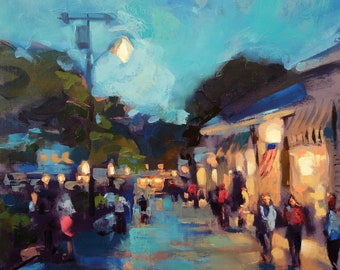 Edgartown - Wydruk na płótnie 12X12" - Martha's Vineyard