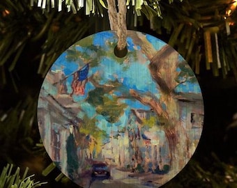 Martha's Vineyard Christmas ornament Edgartown Pagoda Tree