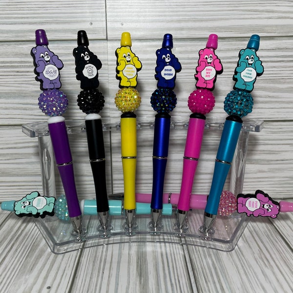 Custom Made Beaded Pens| Adult Pens | Bears