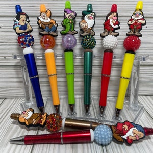 Custom Made Beaded Pens | Apple Princess/Dwarfs