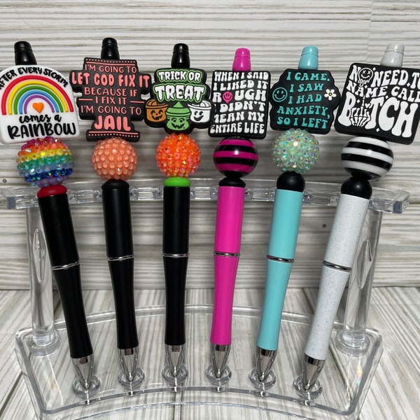 Custom Made Beaded Pens