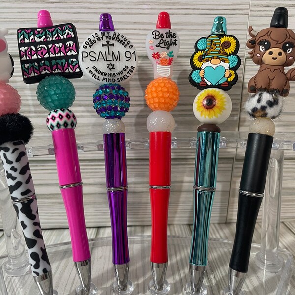 Custom Made Beaded Pens