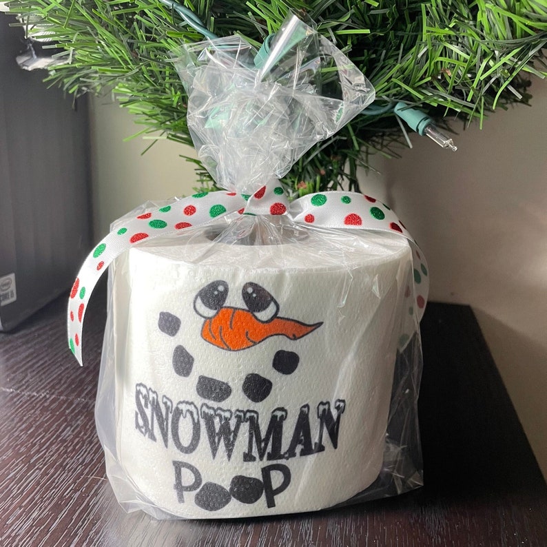Snowman Poop Sublimated Toilet Paper Roll - Etsy