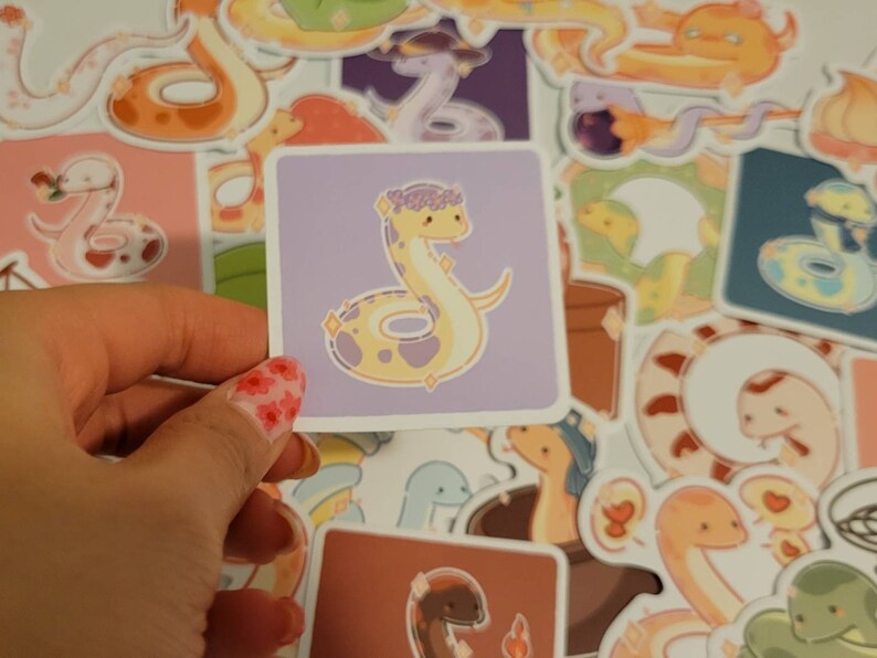 Aesthetic Cute Snake Random Pack Water Bottles Stickers - Etsy