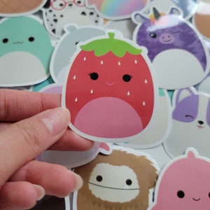 Squishmallow Stickers Cartoon Animal Lover Stickers Random Pack