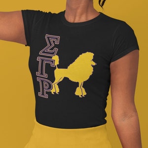 Sigma Gamma Rho Gold Poodle Unisex Tee