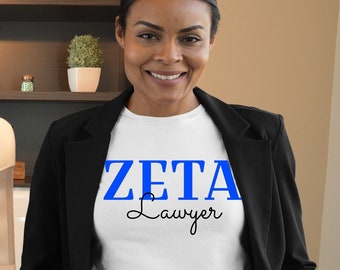 Custom Zeta Professional Shirt! Great gift for your favorite Zeta RN, Lawyer, Teacher or gift yourself!