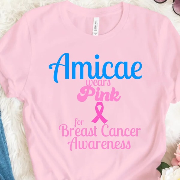 AMICAE Wear Pink for Breast Cancer Awareness Shirt- Zeta Amicae Breast Cancer Awareness Unisex shirt!