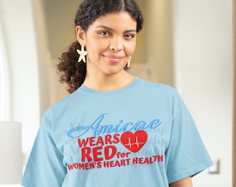 AMICAE Wears Red For Women&#39;s Heart Health Unisex Shirt