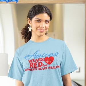 AMICAE Wears Red For Women's Heart Health Unisex Shirt