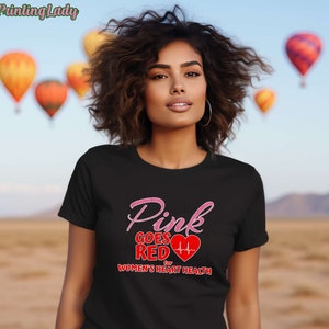 Pink Goes Red Shirt Etsy