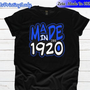 Zeta Phi Beta Unisex Hemd - Made in 1920 - Feinere Sorority Bekleidung