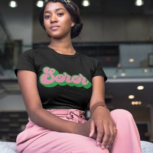 SOROR Retro Print Pink und Grün Shirt