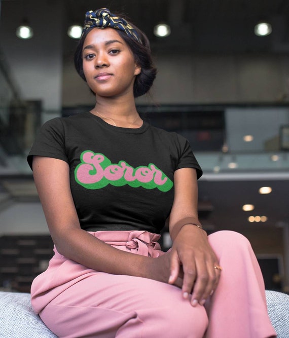 1908 - Pink And Green - Pinkies Up - Sorority Shirt 1908 - Pink And Green - Pinkies Up - Sorority Shirt