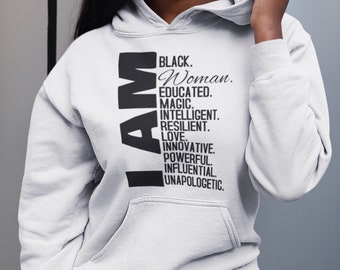 queen black hoodie