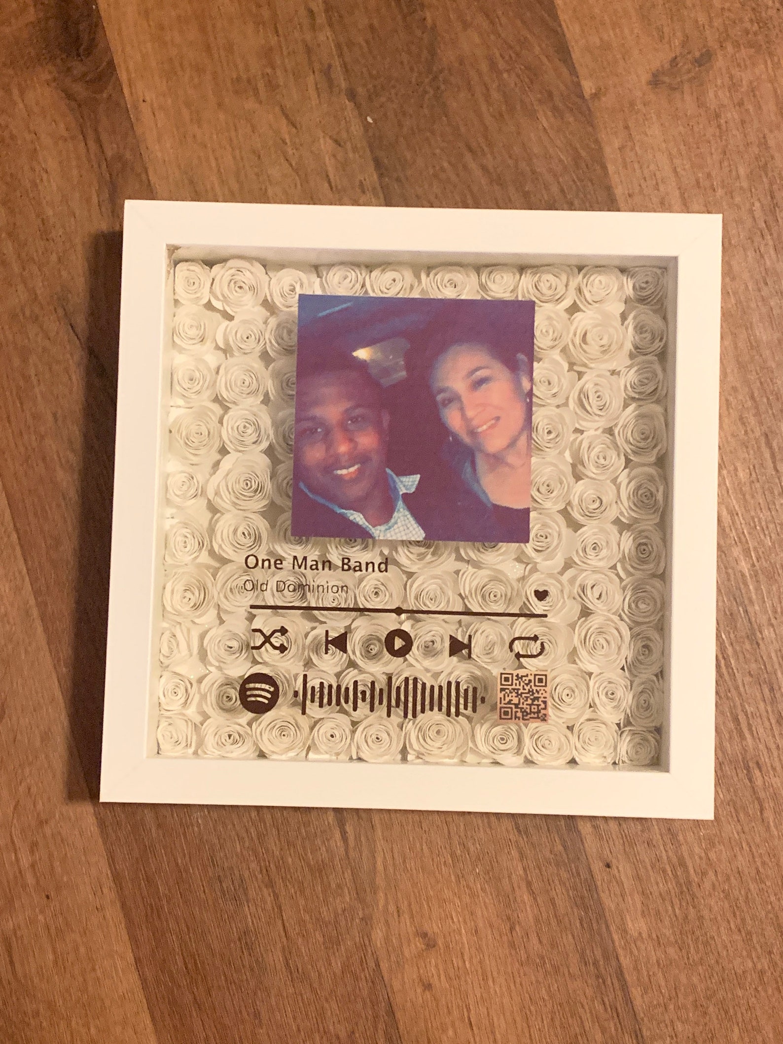 Music Shadow Box Song Frame Music Video QR Code Etsy