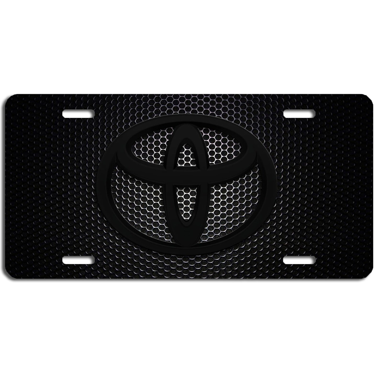 Toyota Auto Vehicle Art Aluminum License Platecartruck Black Etsy