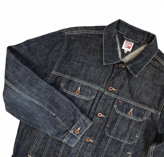 Odds Glæd dig hylde Vintage Tommy Hilfiger Denim Jacket Blue Size XL USA - Etsy