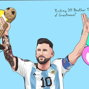 Birthday Card - Lionel Messi - Inter Miami - Birthday Card for Him - Messi Fan - Soccer Birthday Card - Lionel Messi Birthday Card