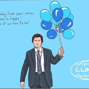 Severance Birthday Card: Funny Lumon TV Show (Digital Download)