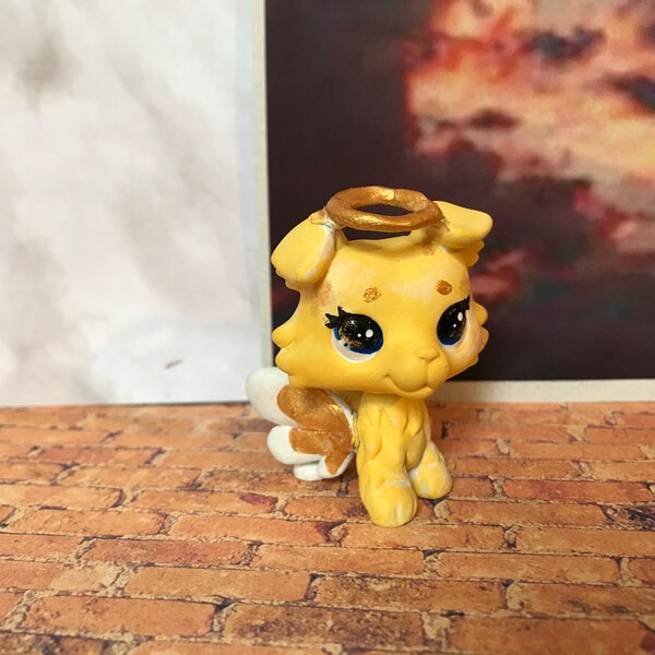 OOAK LPS Custom - Angel dog