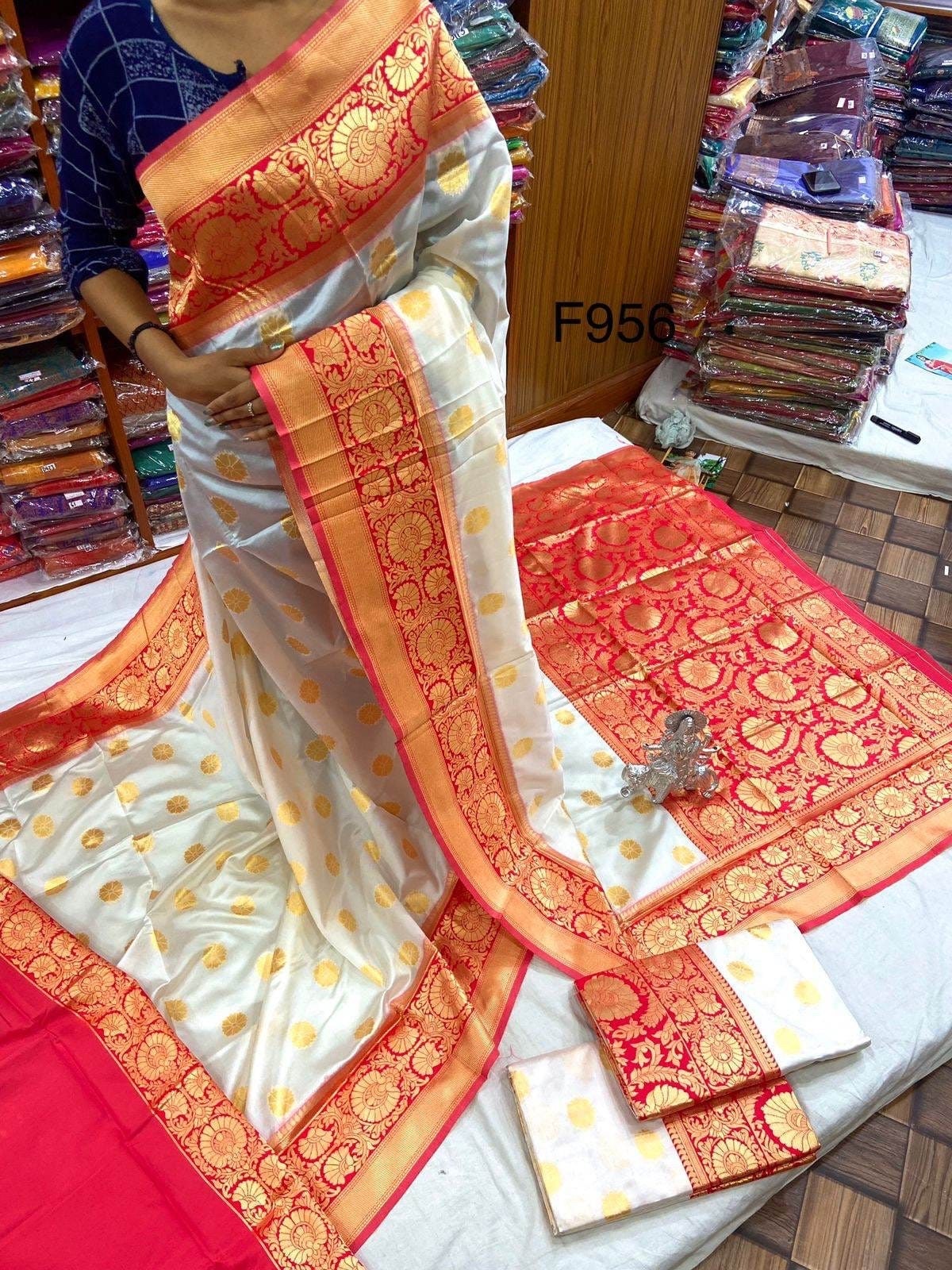 Madurai Sungudi Cotton Saree Zari White & Color Sarees Mayuri Long Border  Saree South Indian Saree Saree for Women Sari -  Canada