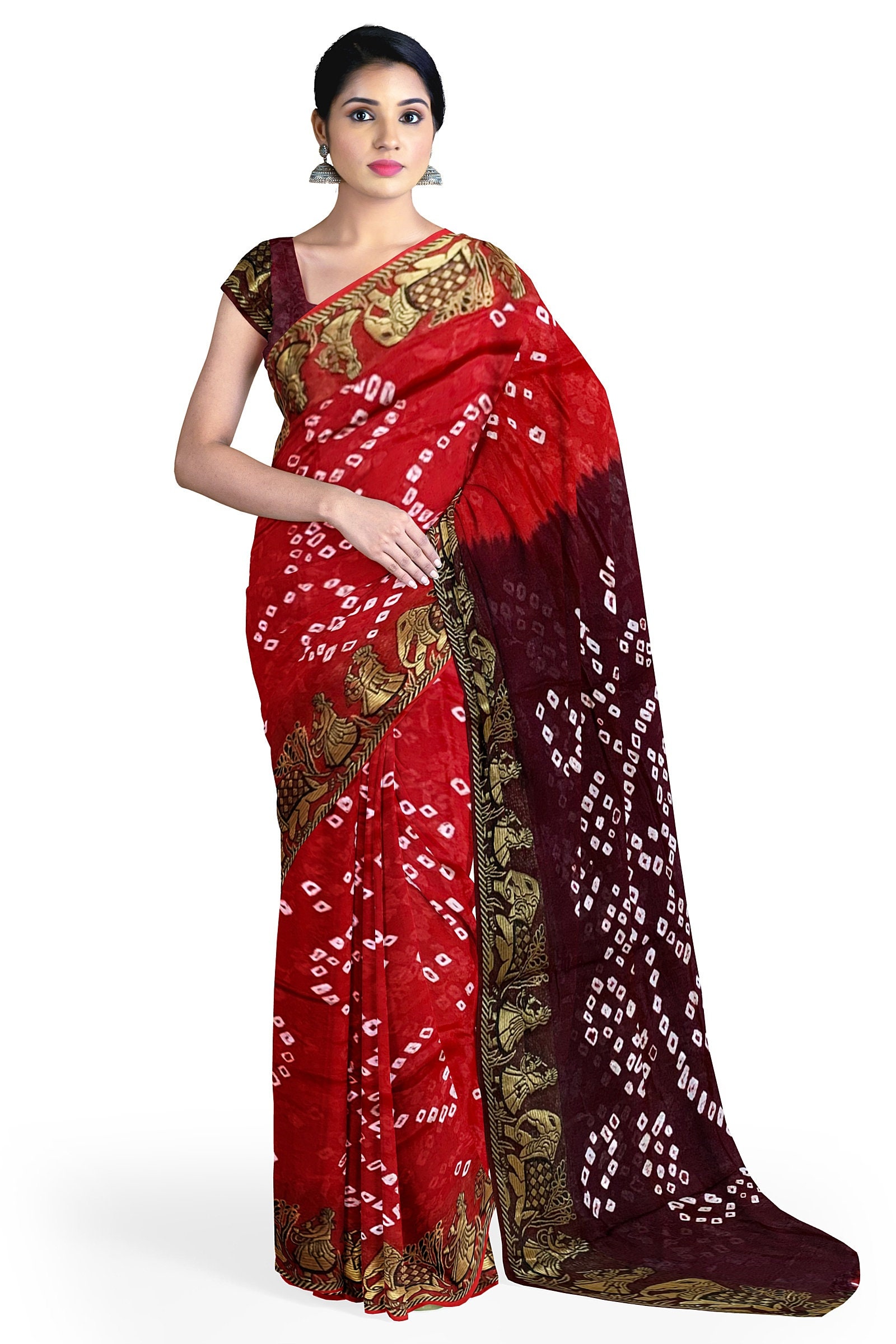 Las mejores ofertas en Saris tradicional india y paquistaní para Mujeres