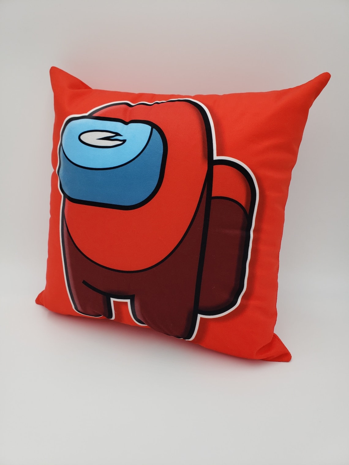 Among Us Decorative Pillow Case Red Etsy