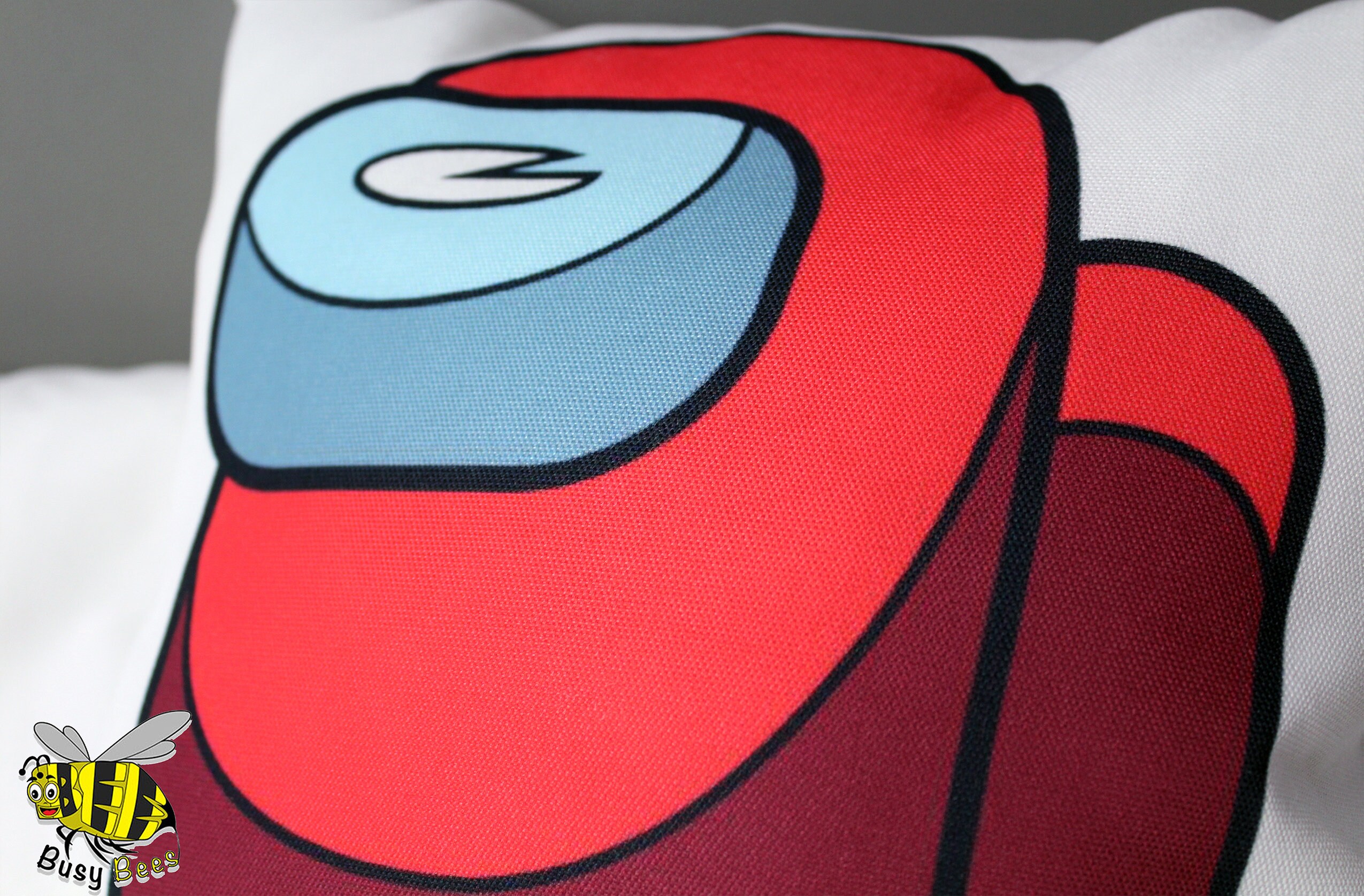 Among Us Decorative Pillow Red Etsy