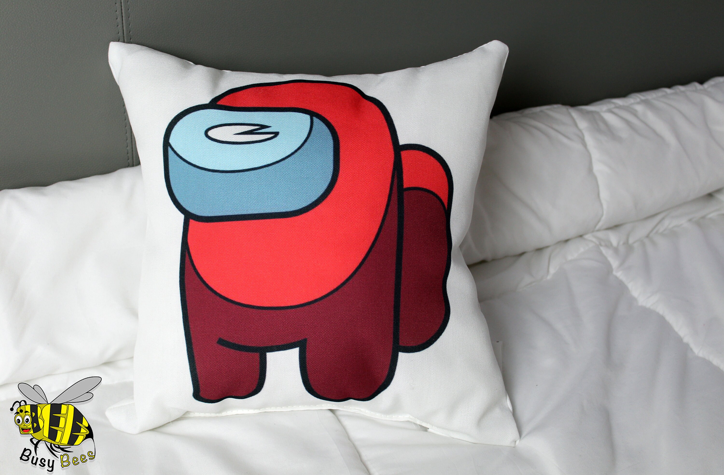 Among Us Decorative Pillow Red Etsy