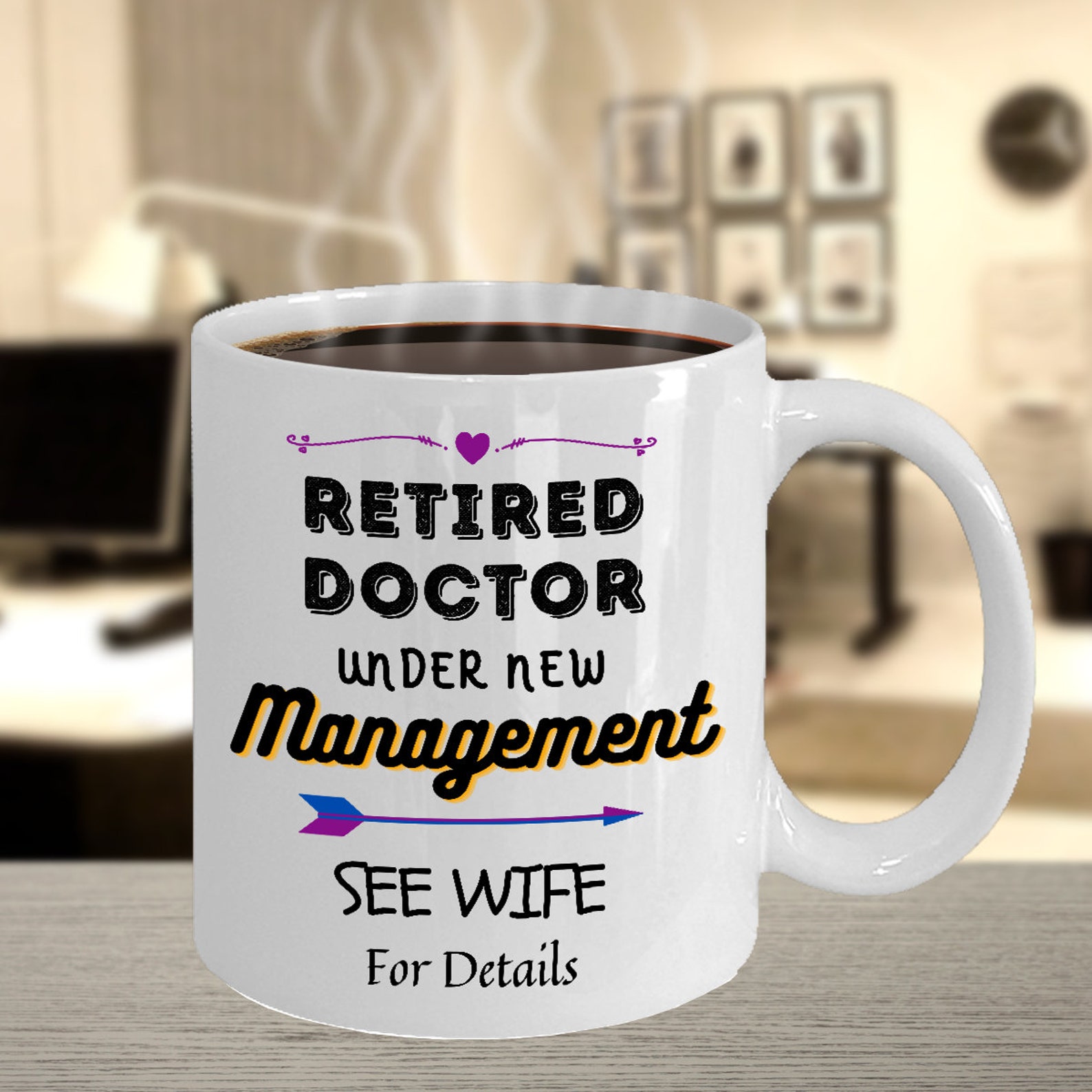 Tasse Personnalisée 'Félicitations D'être Mon Mari' - Cadeau Drôle Et Personnalisable Pour Mari, Anniversaire, Noces
