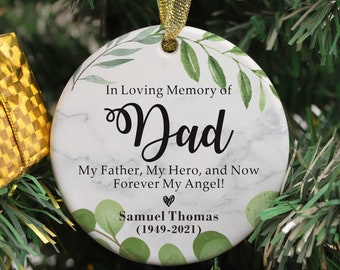 In memory of store dad ornaments