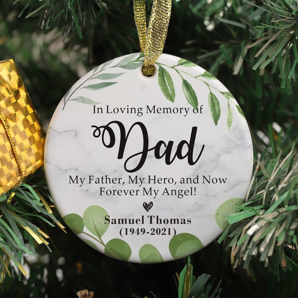 Loss of Dad Gift Memorial Ornament Sympathy Gift Father Remembrance Dad Xmas Memorial Gift Bereavement Condolence Keepsake Grieving Dad